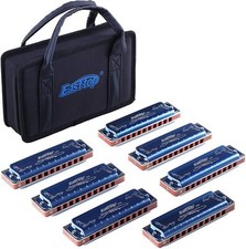 EASTTOP Harmonica Set of 7