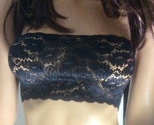 Black Lace Boob Tube Strapless