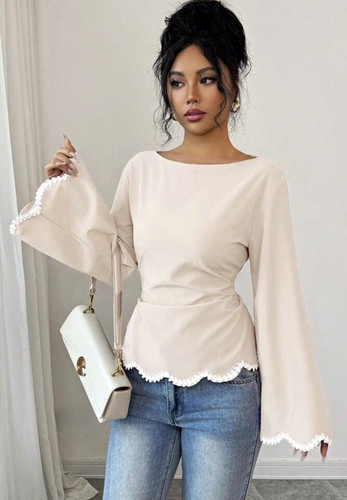 Women beige solid boat - beige,