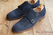 Hugo Boss Blue Suede Double