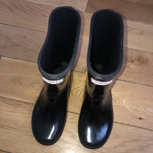 Hunter kids black wellies uk10 - hunter,