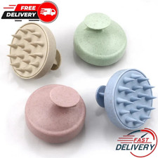 Silicone Soft Head Scrubber Scalp Massager Shampoo Brush Hair Wash Comb BPA UK