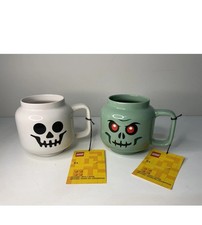 Lego Skeleton Head x2 skull