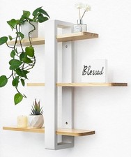Floating Shelves Wooden White for Wall Mounted Pine Wood 50CM for Auction 