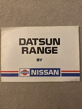 Nissan Datsun Range 1983-84 UK Brochure Micra Cherry Sunny Bluebird Laurel 280C