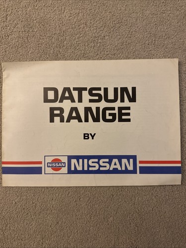 Nissan datsun range 1983 uk - datsun,