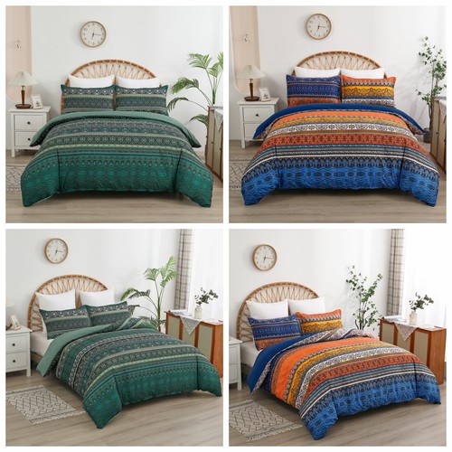 Indian boho stripe quilt duvet - stripe,