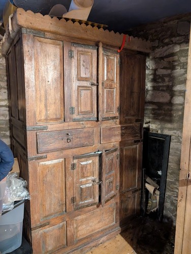 Hardwood indian cupboard - a,