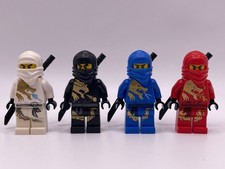 Lego Ninjago The Golden Weapons Zane Cole Jay Kai DX Minifigure Bundle