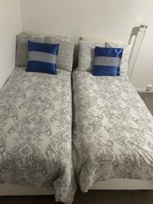 2 x Small Single Motorised Recliner Beds Mattress And Headboard Included 