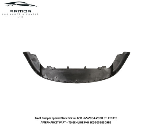 Front bumper spoiler black - spoiler,