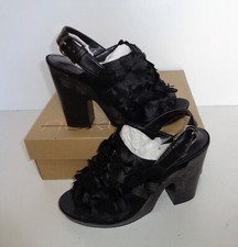 NEXT Ladies Black Platform Womens Sandals RRP £46 Summer Party Heels UK Size 6.5