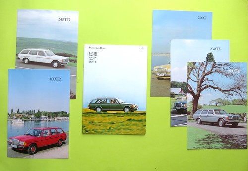 Mercedes estate brochure 1980 - mercedes,