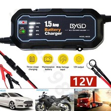 12V SAE Automatic Car Battery Charger Maintainer Trickle Float Repair AGM/GEL