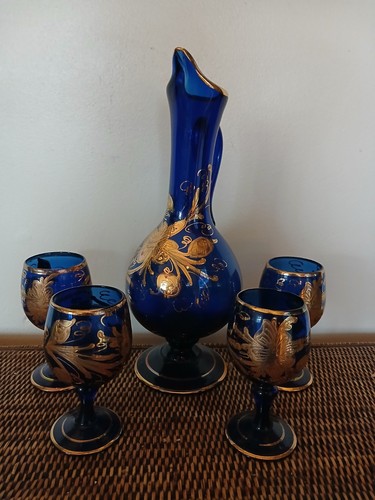 Vintage bohemian cobalt blue - vintage,