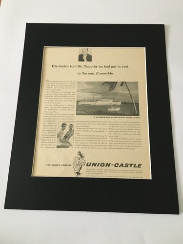 Union castle cruises 1958 - castle, cruises-1958