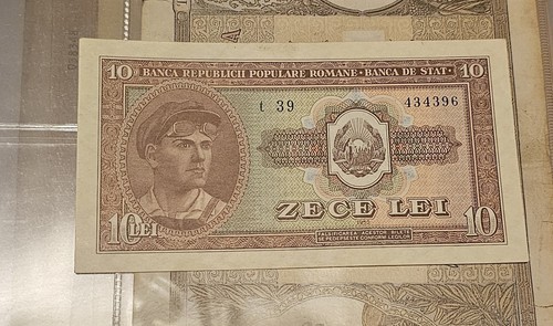 Romania lei 1952 88b - 10, blue