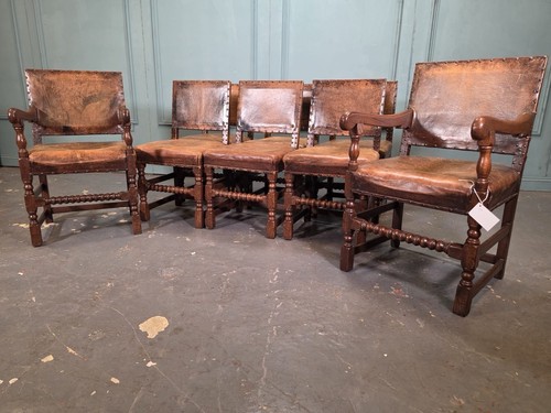 Antique oak carved dining - oak,