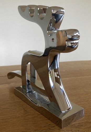 Reindeer nut cracker - reindeer, chrome