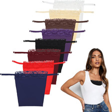 8 Pcs Lady Lace Clip-On Mock