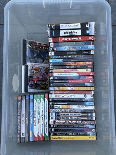 Vintage games joblot - vintage, pc