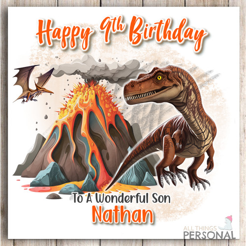 Personalised boys dinosaur - personalised,