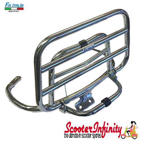 Carrier rack rear - chrome, vespa