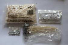 Candle making kit materials - wax pellets and wick tabs