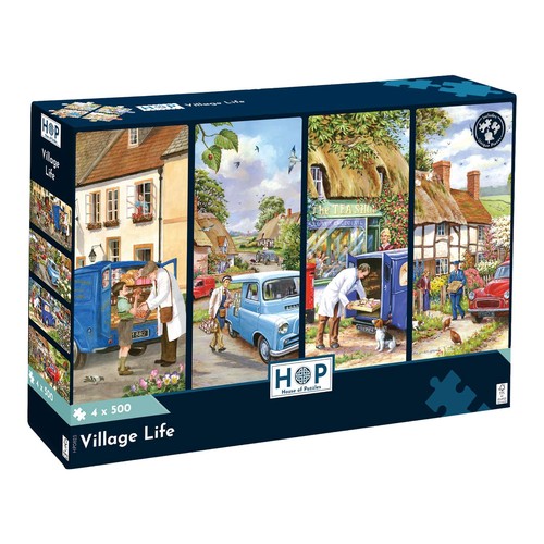 The house puzzles village - house,