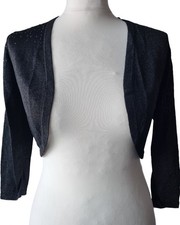 Monsoon Black Sparkly Bolero
