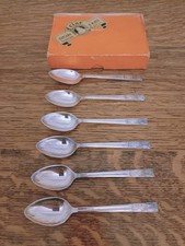 Vintage Set 6 Silver Plate Tea