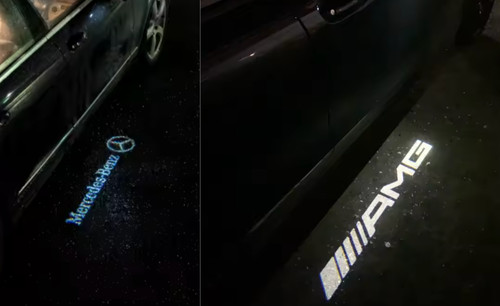 Mercedes mirror welcome puddle - welcome,