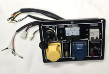 Petrol Generator Control Panel 110v 240v 16A Sockets 8kVA 7500 12v DC E Start