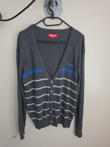 Kickers mens grey striped - grey,