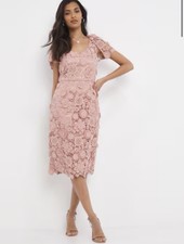 JOANNA HOPE Pink Guipure