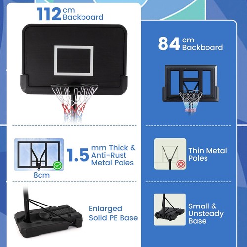 Adjustable outdoor basketball - adjustable,