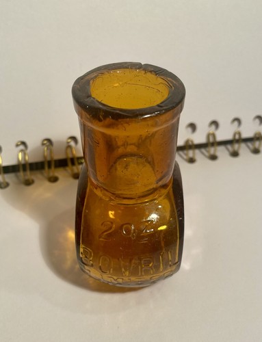 Vintage small 2oz golden amber - small,