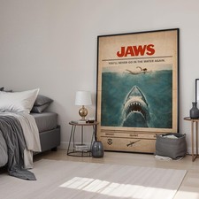 Jaws 1975 Retro Minimal Movie