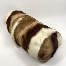 Genuine Springbok Hide Pillow Bolster 19" x 8" Made in South Africa