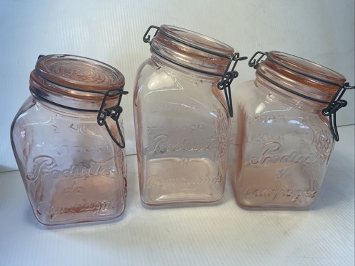 Vtg pink glass - vtg, farm's