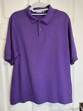 Mens Vintage ‘Uniforms to you Chicago’ single stitch purple polo shirt - Large 
