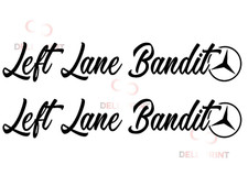 LEFT LANE BANDIT MERCEDES TRUCK X2 STICKERS ACTROS GRAPHIC DECAL CUSTOMISE