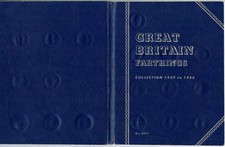 Whitman Coin Folder Farthings 1937 to 1956 Number 9677 Complete with 24 Coins