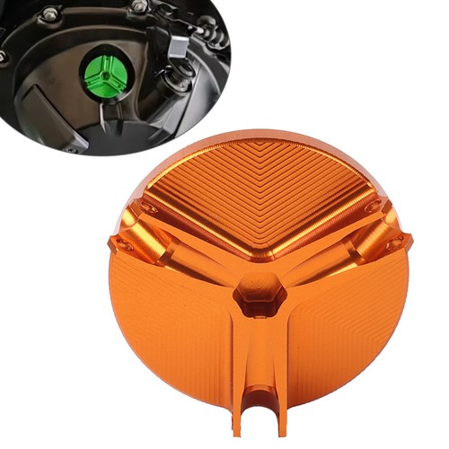 Orange engine oil filler cap - orange,