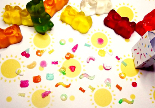 Miniature gummy sweets for - gummy,