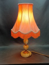 Vintage Turned Onyx  & Brass