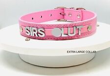 Bdsm pink custom Collar  swim slave kink  sub bondage kit sissy choker swingers