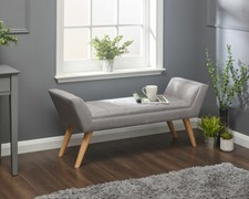 Milan Fabric Upholstered Bench