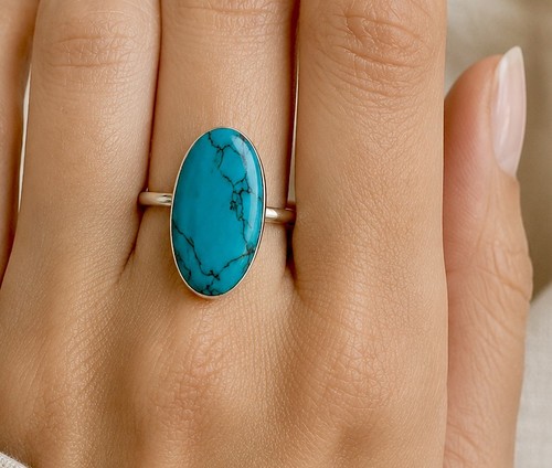 Genuine turquoise sterling - &,