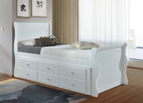 Captain bed featuring trundle - captain,